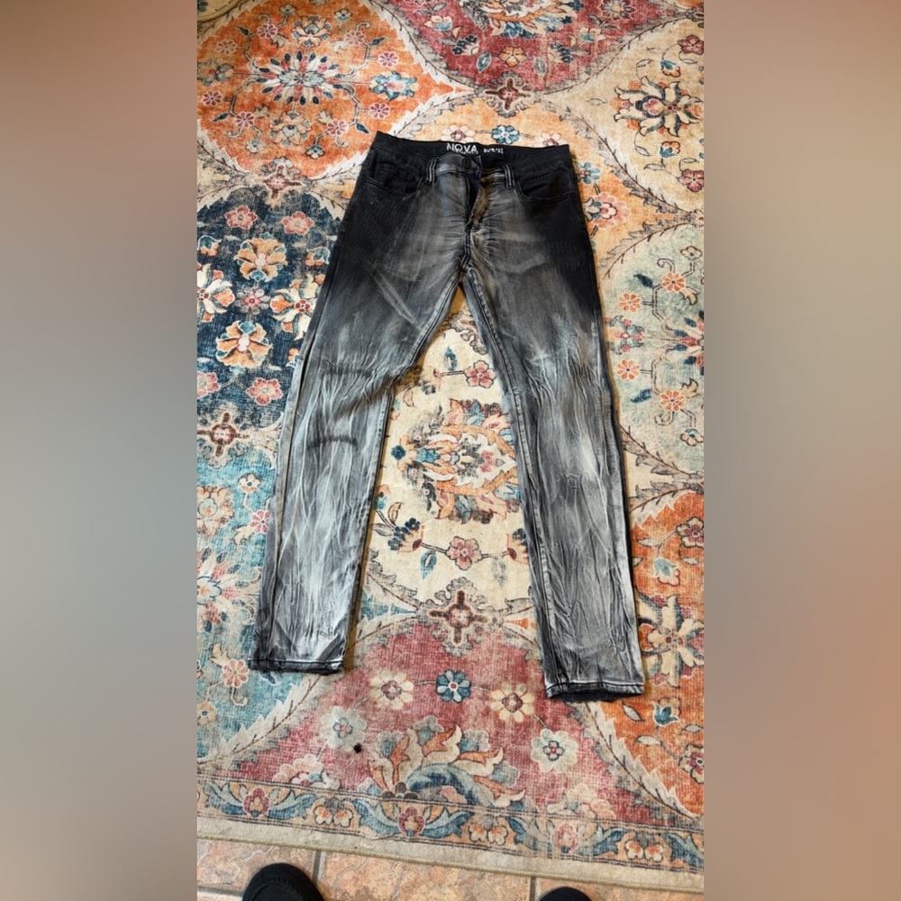 Nova Charcoal and Ash Slim Fit Jeans